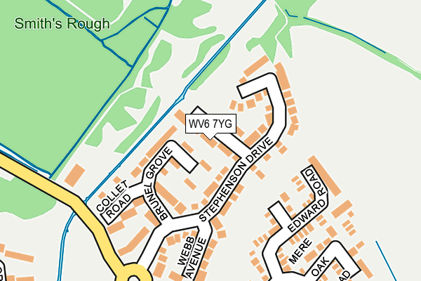 WV6 7YG map - OS OpenMap – Local (Ordnance Survey) WV6 7YG map - OS OpenMap – Local (Ordnance Survey)