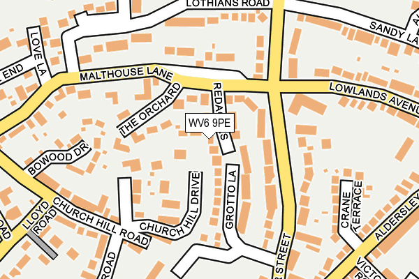 WV6 9PE map - OS OpenMap – Local (Ordnance Survey) WV6 9PE map - OS OpenMap – Local (Ordnance Survey)