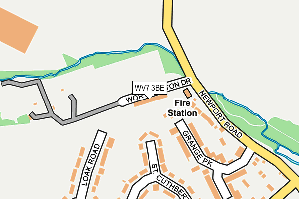 WV7 3BE map - OS OpenMap – Local (Ordnance Survey) WV7 3BE map - OS OpenMap – Local (Ordnance Survey)