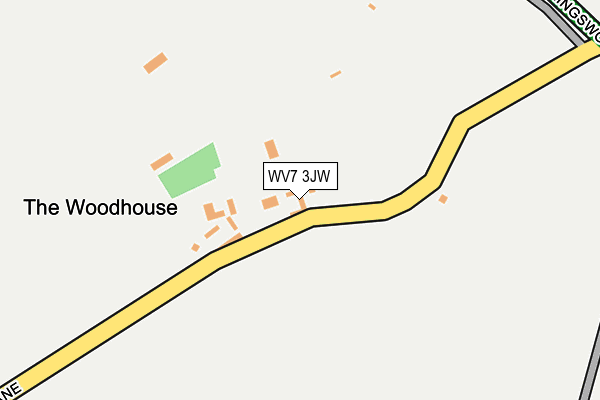 WV7 3JW map - OS OpenMap – Local (Ordnance Survey) WV7 3JW map - OS OpenMap – Local (Ordnance Survey)