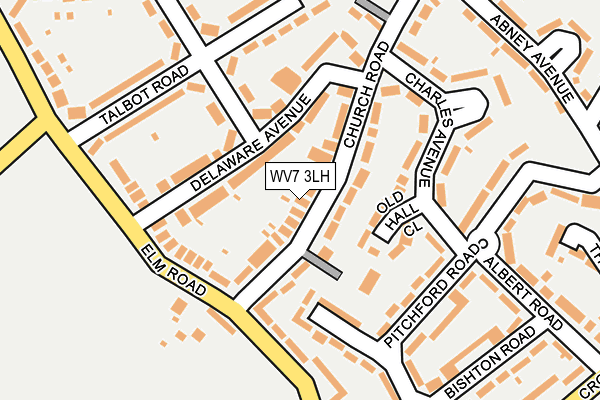 WV7 3LH map - OS OpenMap – Local (Ordnance Survey) WV7 3LH map - OS OpenMap – Local (Ordnance Survey)