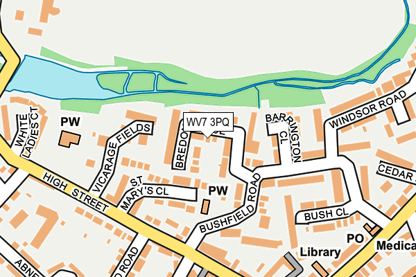 WV7 3PQ map - OS OpenMap – Local (Ordnance Survey) WV7 3PQ map - OS OpenMap – Local (Ordnance Survey)