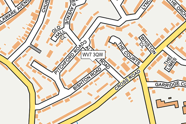 WV7 3QW map - OS OpenMap – Local (Ordnance Survey) WV7 3QW map - OS OpenMap – Local (Ordnance Survey)