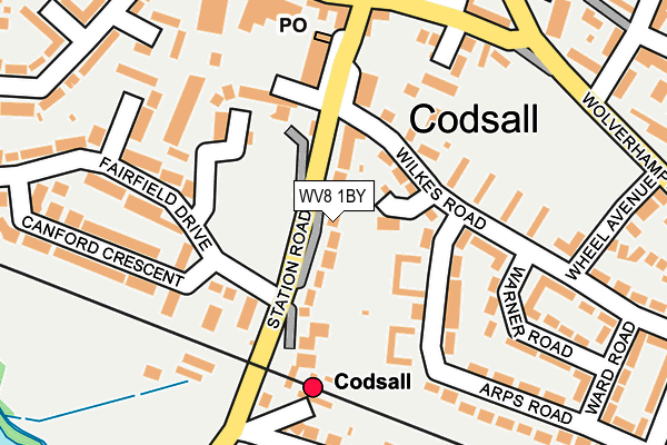 WV8 1BY map - OS OpenMap – Local (Ordnance Survey) WV8 1BY map - OS OpenMap – Local (Ordnance Survey)