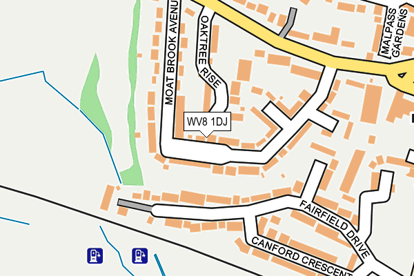 WV8 1DJ map - OS OpenMap – Local (Ordnance Survey) WV8 1DJ map - OS OpenMap – Local (Ordnance Survey)