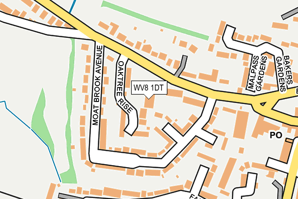 WV8 1DT map - OS OpenMap – Local (Ordnance Survey) WV8 1DT map - OS OpenMap – Local (Ordnance Survey)