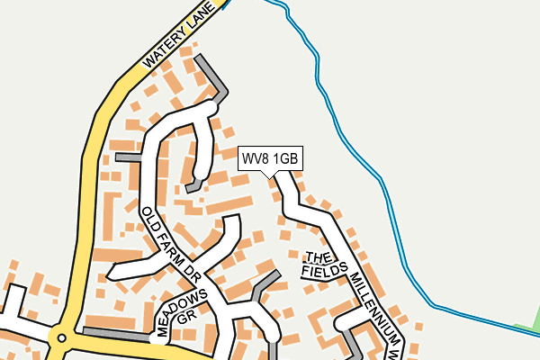 WV8 1GB map - OS OpenMap – Local (Ordnance Survey) WV8 1GB map - OS OpenMap – Local (Ordnance Survey)