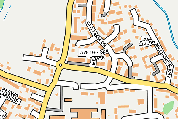 WV8 1GG map - OS OpenMap – Local (Ordnance Survey) WV8 1GG map - OS OpenMap – Local (Ordnance Survey)