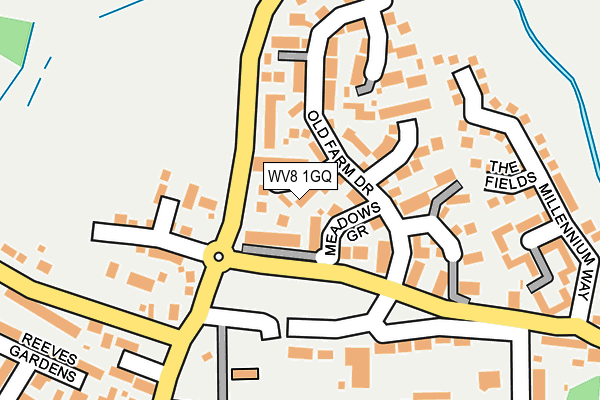 WV8 1GQ map - OS OpenMap – Local (Ordnance Survey)