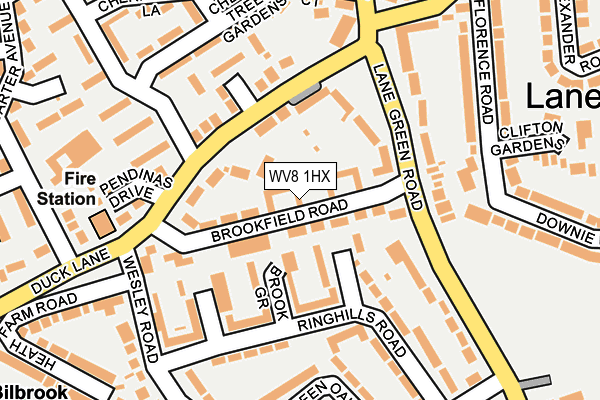 WV8 1HX map - OS OpenMap – Local (Ordnance Survey) WV8 1HX map - OS OpenMap – Local (Ordnance Survey)