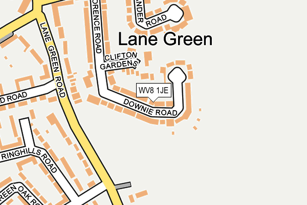 WV8 1JE map - OS OpenMap – Local (Ordnance Survey) WV8 1JE map - OS OpenMap – Local (Ordnance Survey)