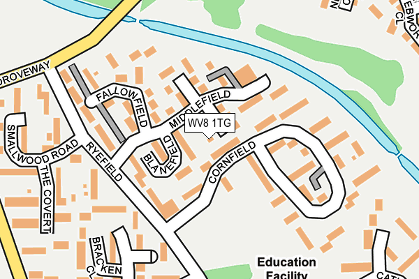 WV8 1TG map - OS OpenMap – Local (Ordnance Survey) WV8 1TG map - OS OpenMap – Local (Ordnance Survey)