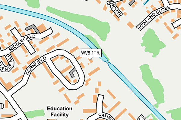 WV8 1TR map - OS OpenMap – Local (Ordnance Survey) WV8 1TR map - OS OpenMap – Local (Ordnance Survey)