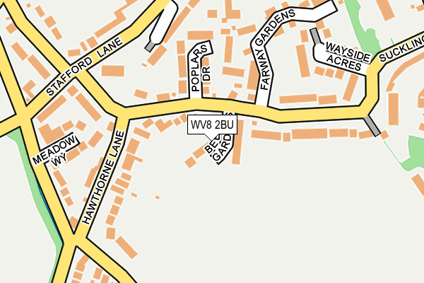 WV8 2BU map - OS OpenMap – Local (Ordnance Survey) WV8 2BU map - OS OpenMap – Local (Ordnance Survey)