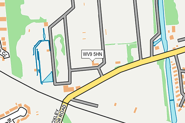 WV9 5HN map - OS OpenMap – Local (Ordnance Survey) WV9 5HN map - OS OpenMap – Local (Ordnance Survey)