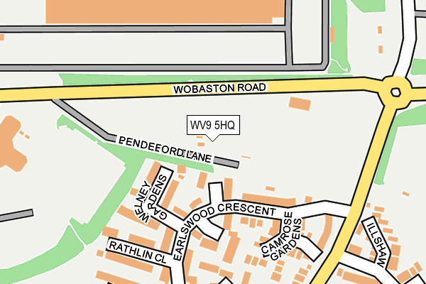 WV9 5HQ map - OS OpenMap – Local (Ordnance Survey) WV9 5HQ map - OS OpenMap – Local (Ordnance Survey)