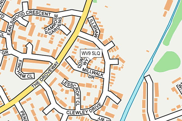 WV9 5LQ map - OS OpenMap – Local (Ordnance Survey) WV9 5LQ map - OS OpenMap – Local (Ordnance Survey)