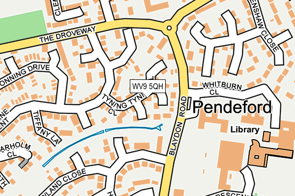 WV9 5QH map - OS OpenMap – Local (Ordnance Survey) WV9 5QH map - OS OpenMap – Local (Ordnance Survey)