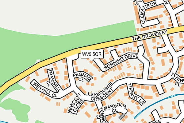 WV9 5QR map - OS OpenMap – Local (Ordnance Survey) WV9 5QR map - OS OpenMap – Local (Ordnance Survey)