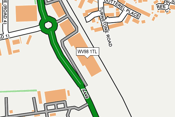 WV98 1TL map - OS OpenMap – Local (Ordnance Survey)