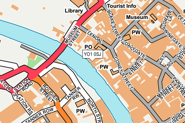 YO1 0SJ map - OS OpenMap – Local (Ordnance Survey) YO1 0SJ map - OS OpenMap – Local (Ordnance Survey)