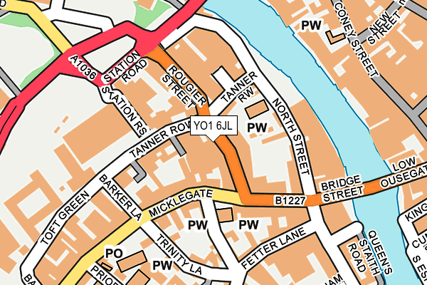 YO1 6JL map - OS OpenMap – Local (Ordnance Survey) YO1 6JL map - OS OpenMap – Local (Ordnance Survey)