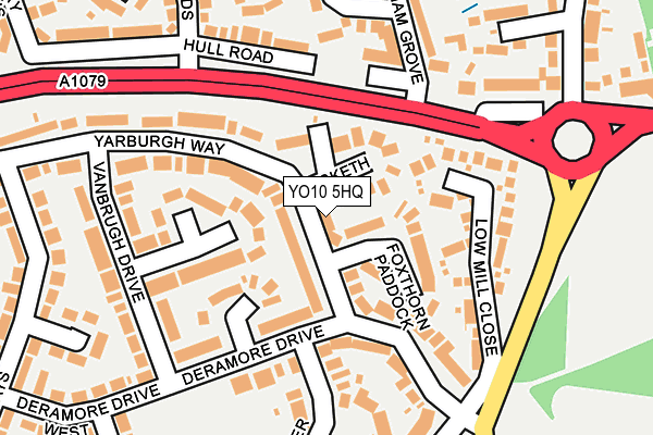 YO10 5HQ map - OS OpenMap – Local (Ordnance Survey) YO10 5HQ map - OS OpenMap – Local (Ordnance Survey)