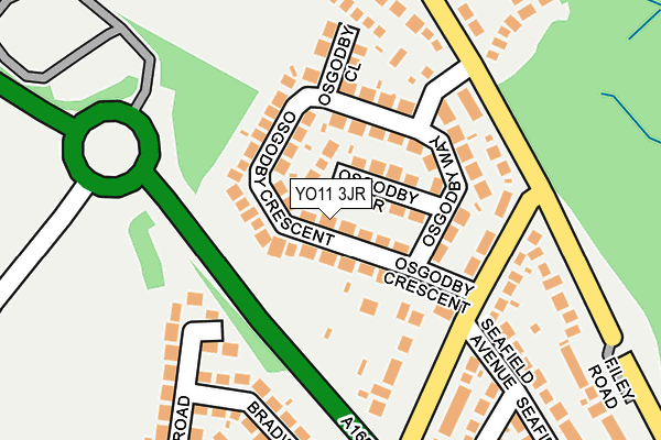 YO11 3JR map - OS OpenMap – Local (Ordnance Survey) YO11 3JR map - OS OpenMap – Local (Ordnance Survey)