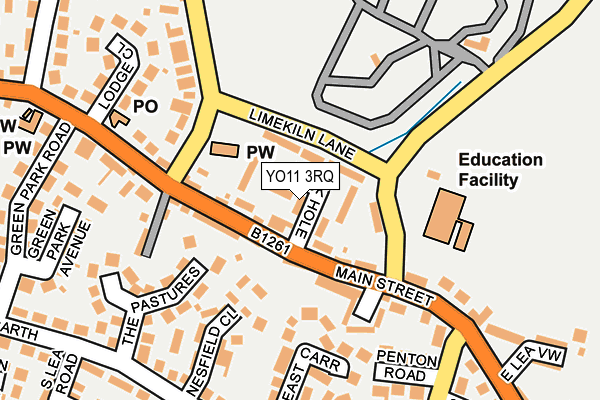 YO11 3RQ map - OS OpenMap – Local (Ordnance Survey)