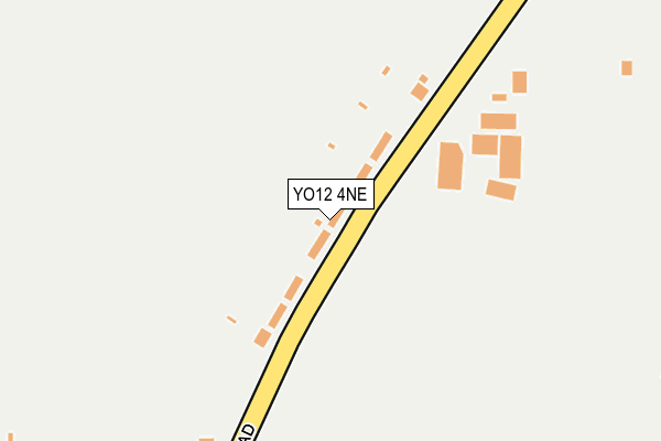 YO12 4NE map - OS OpenMap – Local (Ordnance Survey)