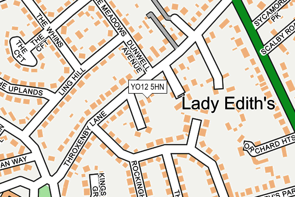 YO12 5HN map - OS OpenMap – Local (Ordnance Survey) YO12 5HN map - OS OpenMap – Local (Ordnance Survey)