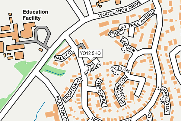 YO12 5HQ map - OS OpenMap – Local (Ordnance Survey) YO12 5HQ map - OS OpenMap – Local (Ordnance Survey)