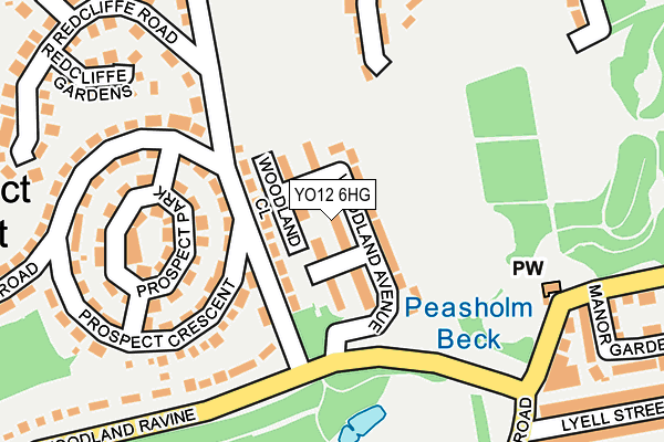 YO12 6HG map - OS OpenMap – Local (Ordnance Survey) YO12 6HG map - OS OpenMap – Local (Ordnance Survey)