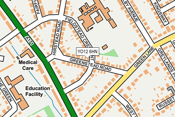 YO12 6HN map - OS OpenMap – Local (Ordnance Survey) YO12 6HN map - OS OpenMap – Local (Ordnance Survey)