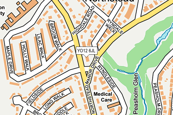 YO12 6JL map - OS OpenMap – Local (Ordnance Survey) YO12 6JL map - OS OpenMap – Local (Ordnance Survey)