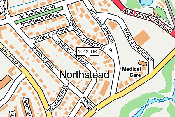 YO12 6JR map - OS OpenMap – Local (Ordnance Survey) YO12 6JR map - OS OpenMap – Local (Ordnance Survey)