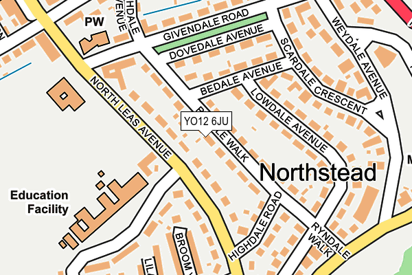 YO12 6JU map - OS OpenMap – Local (Ordnance Survey) YO12 6JU map - OS OpenMap – Local (Ordnance Survey)
