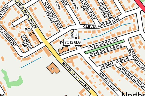 YO12 6LG map - OS OpenMap – Local (Ordnance Survey) YO12 6LG map - OS OpenMap – Local (Ordnance Survey)