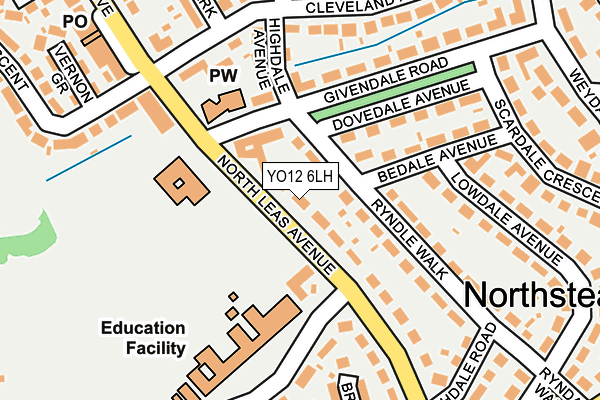 YO12 6LH map - OS OpenMap – Local (Ordnance Survey) YO12 6LH map - OS OpenMap – Local (Ordnance Survey)