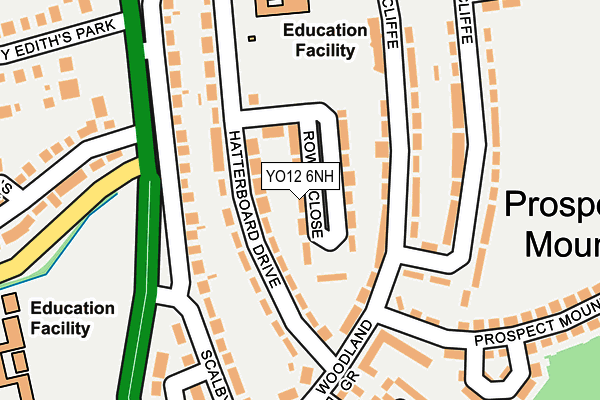 YO12 6NH map - OS OpenMap – Local (Ordnance Survey) YO12 6NH map - OS OpenMap – Local (Ordnance Survey)