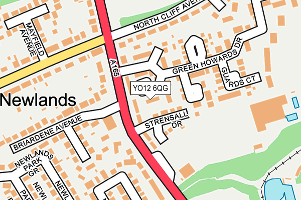 YO12 6QG map - OS OpenMap – Local (Ordnance Survey) YO12 6QG map - OS OpenMap – Local (Ordnance Survey)