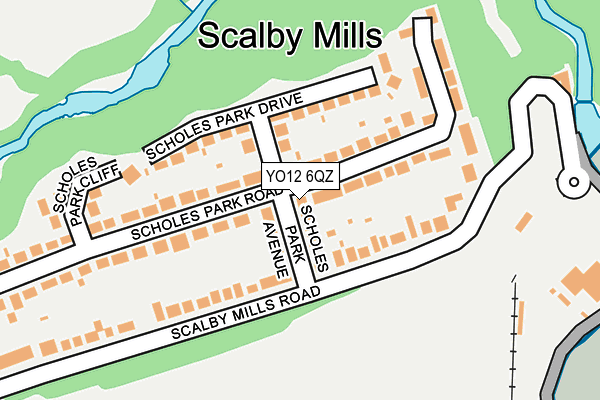 YO12 6QZ map - OS OpenMap – Local (Ordnance Survey)
