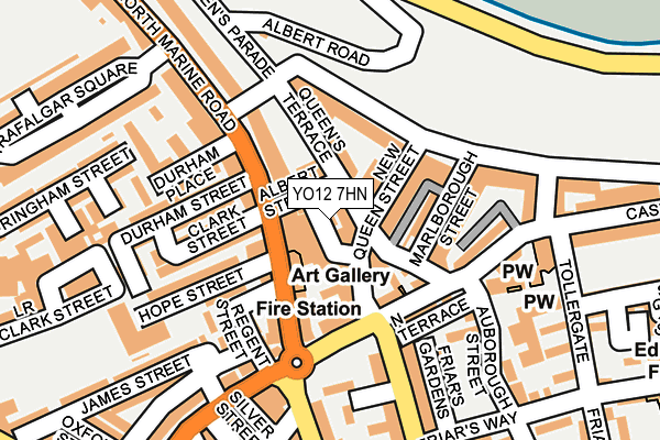 YO12 7HN map - OS OpenMap – Local (Ordnance Survey) YO12 7HN map - OS OpenMap – Local (Ordnance Survey)