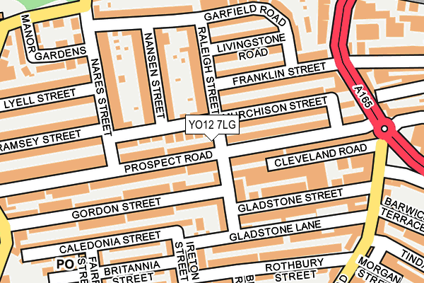 YO12 7LG map - OS OpenMap – Local (Ordnance Survey) YO12 7LG map - OS OpenMap – Local (Ordnance Survey)