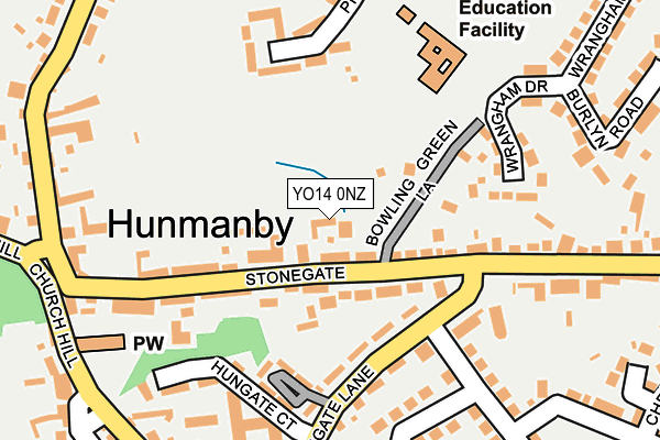 YO14 0NZ map - OS OpenMap – Local (Ordnance Survey) YO14 0NZ map - OS OpenMap – Local (Ordnance Survey)