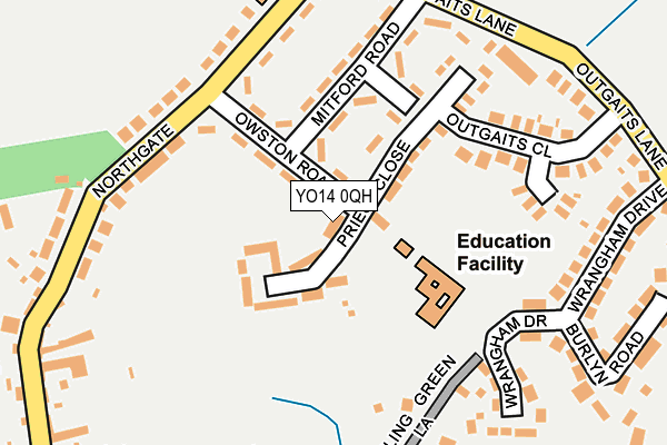 YO14 0QH map - OS OpenMap – Local (Ordnance Survey) YO14 0QH map - OS OpenMap – Local (Ordnance Survey)