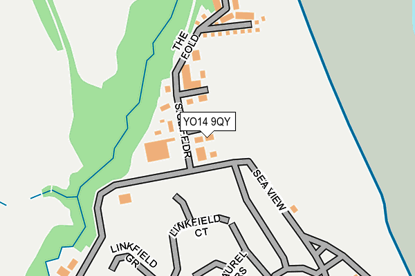 YO14 9QY map - OS OpenMap – Local (Ordnance Survey) YO14 9QY map - OS OpenMap – Local (Ordnance Survey)
