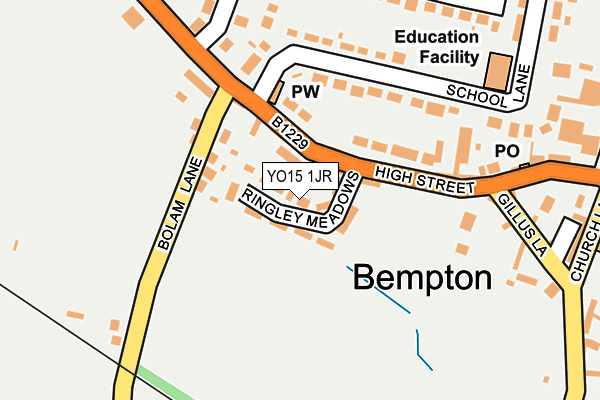 YO15 1JR map - OS OpenMap – Local (Ordnance Survey) YO15 1JR map - OS OpenMap – Local (Ordnance Survey)