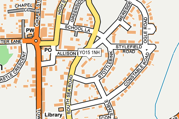 YO15 1NH map - OS OpenMap – Local (Ordnance Survey) YO15 1NH map - OS OpenMap – Local (Ordnance Survey)