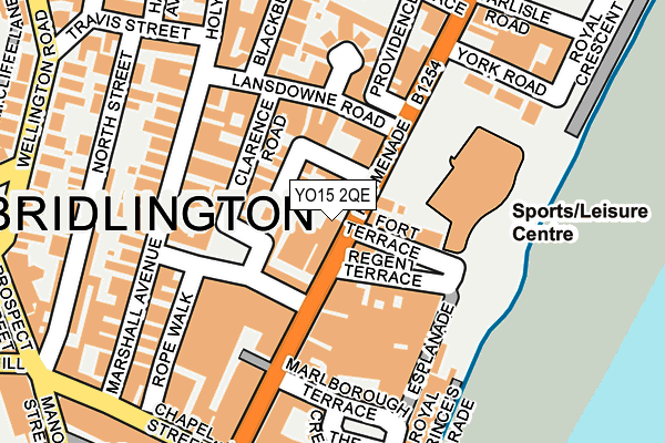 YO15 2QE map - OS OpenMap – Local (Ordnance Survey) YO15 2QE map - OS OpenMap – Local (Ordnance Survey)
